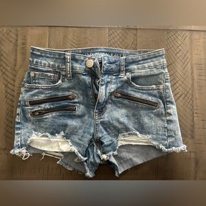 American eagle jean shorts sized 0